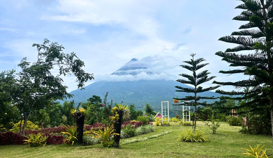 Mayon view in Hobbit Hill